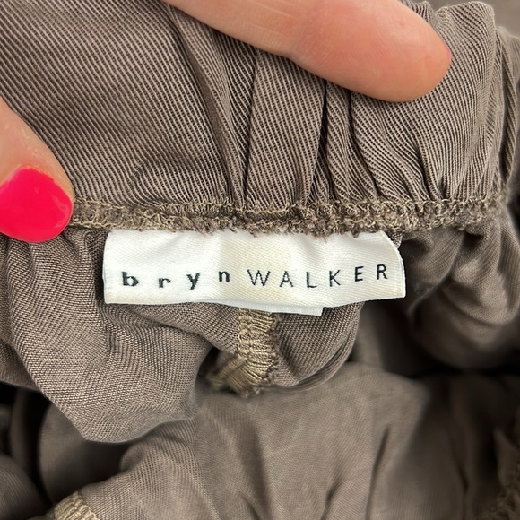 Bryn walker wide leg pants size small brown tencel made in USA - Picture 4 of 7